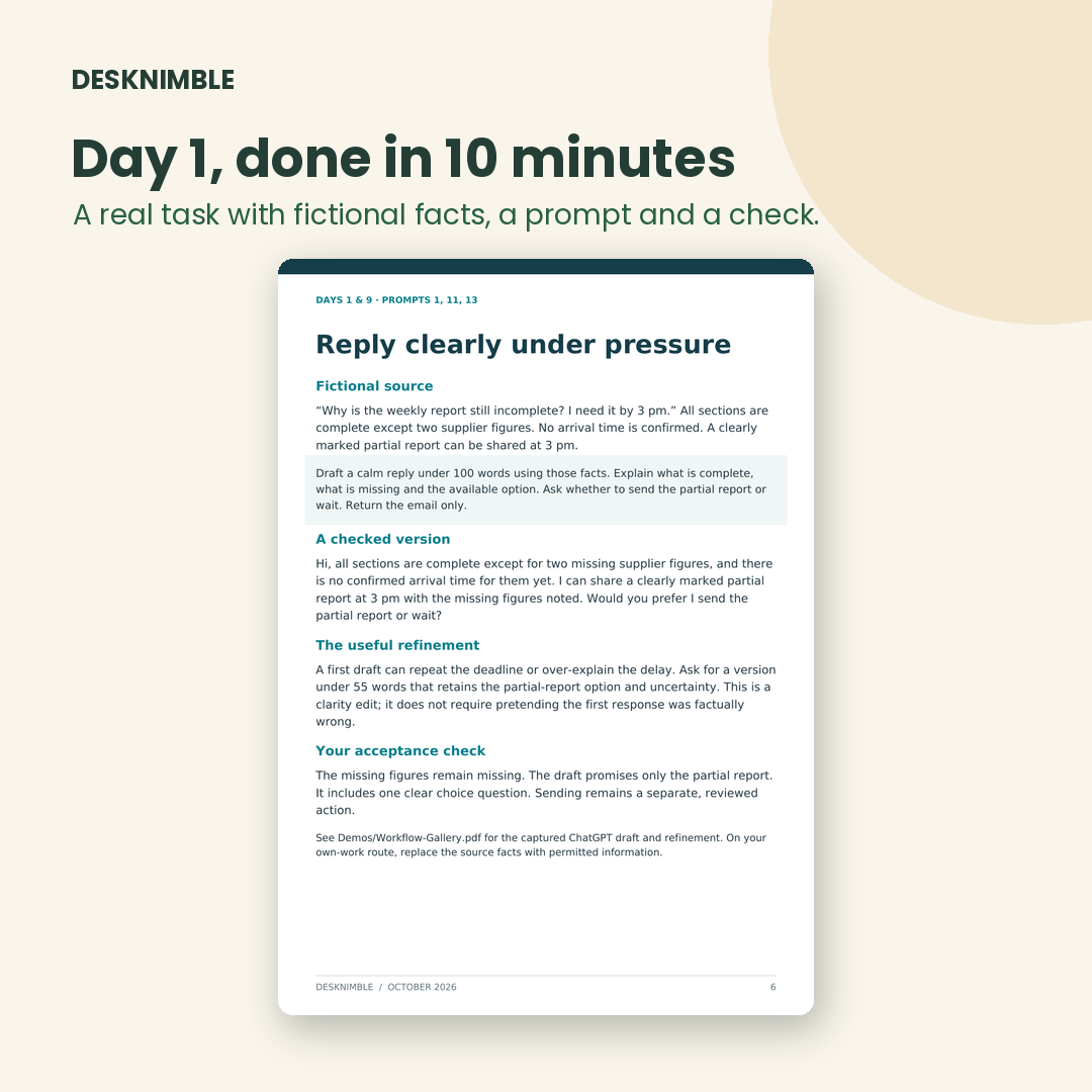 Day 1 task template